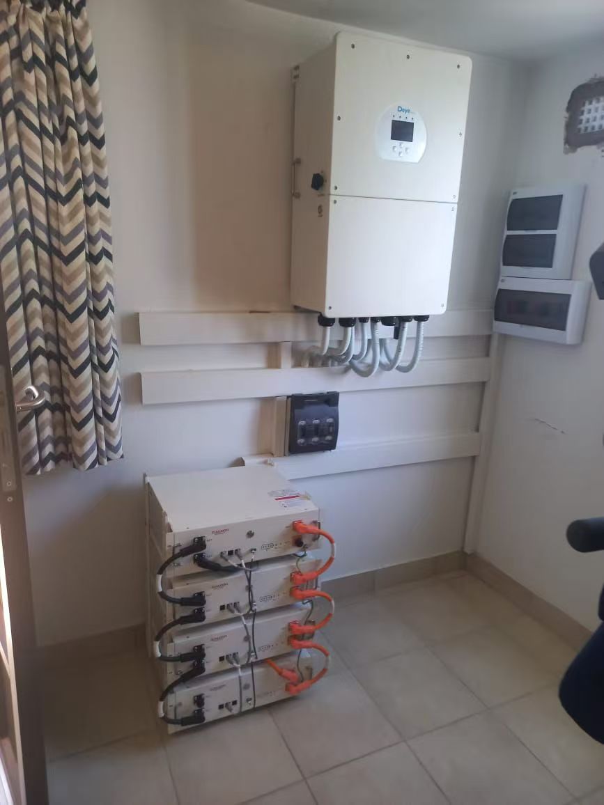 Atrix & Deye 16kW/20.48kWh indoor battery system for residential building in South Africa